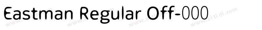 Eastman Regular Off字体转换